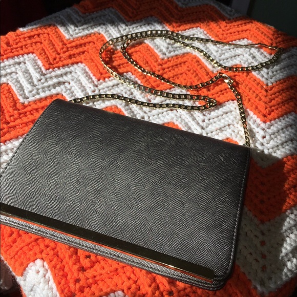 Gold crossbody chain wallet purse - Picture 1 of 12